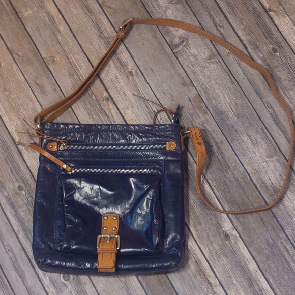 Nino BOSSI Handbags - Nino Bossi - Deep Purple Genuine Leather Crossbody